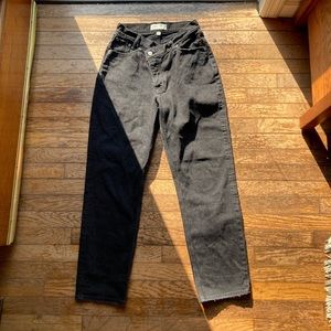 Abercrombie Black Dad High Rise Jeans
